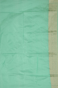 Collection of Banarasi Silk Aqua-Green Saree in a gallery layout