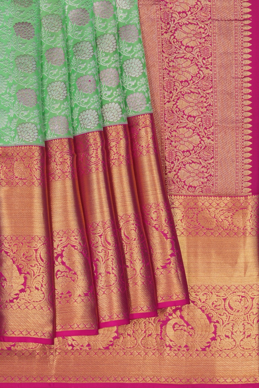 Image of Kanchipattu Brocade Green Saree