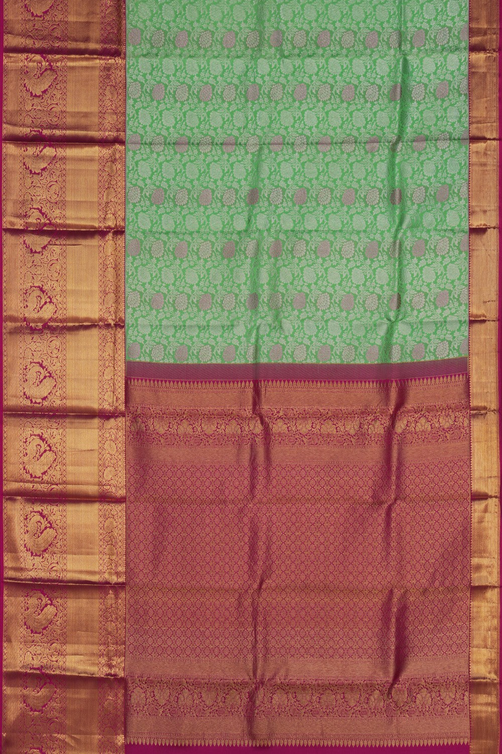 Image of Kanchipattu Brocade Green Saree