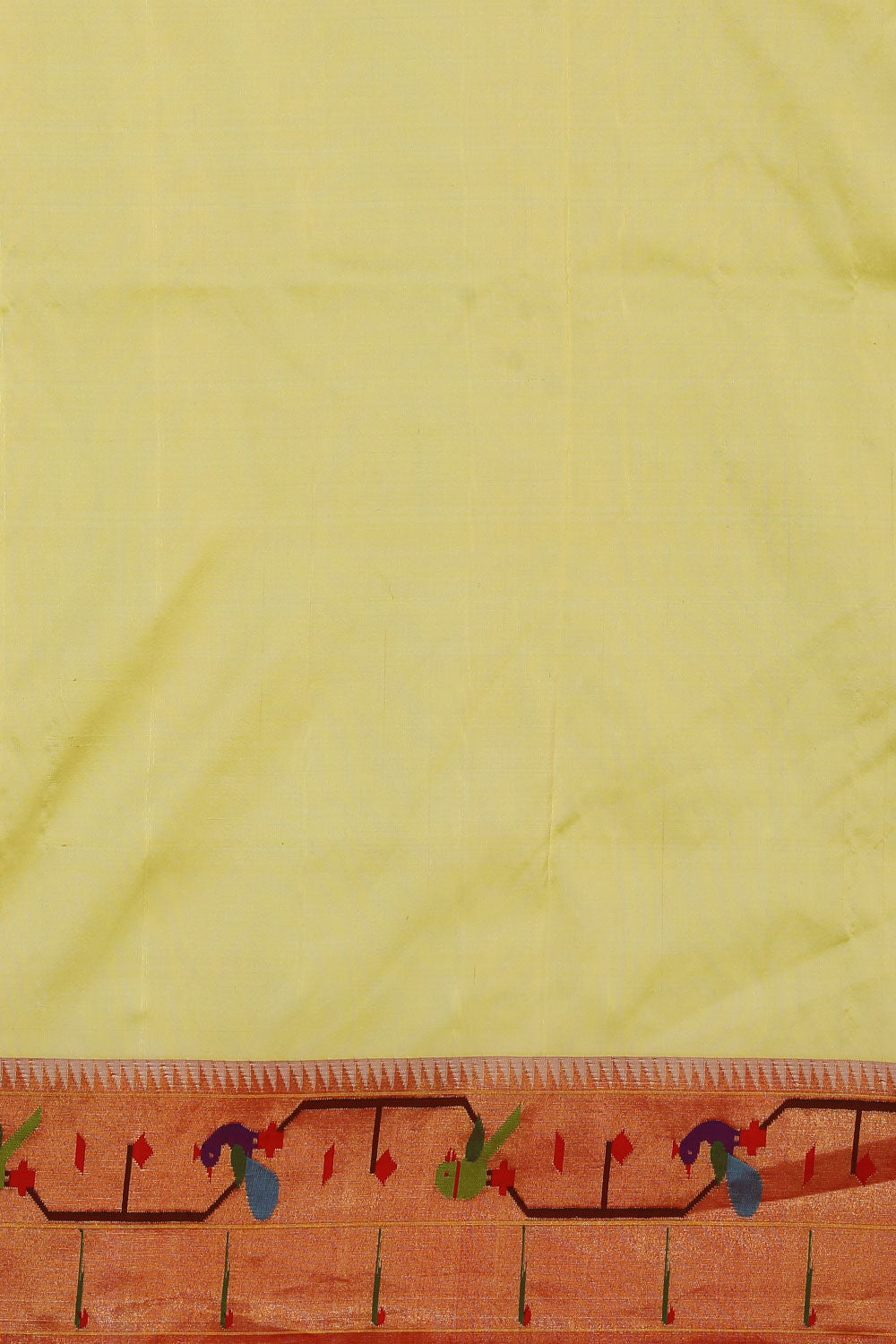 Paithani-Silk Spring Yellow Saree