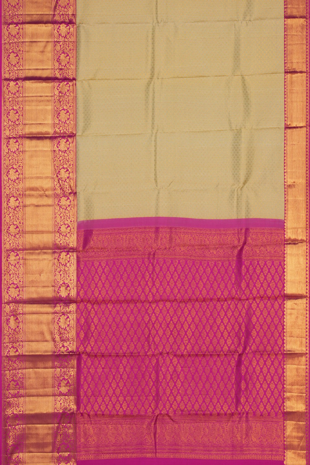 Image of Kanchipattu Brocade Off-White Saree