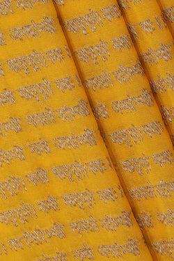 Collection of Banarasi Chiffon Yellow Saree in a gallery layout