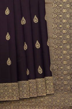 Collection of Gorgeous Violet Saree in a gallery layout