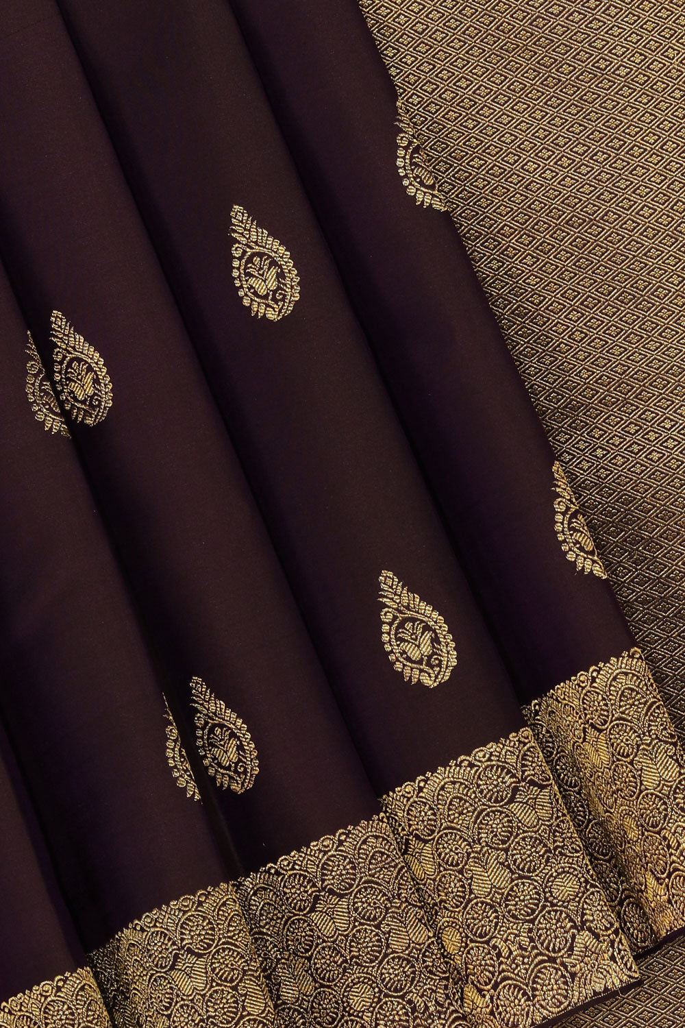 Collection of Gorgeous Violet Saree in a gallery layout