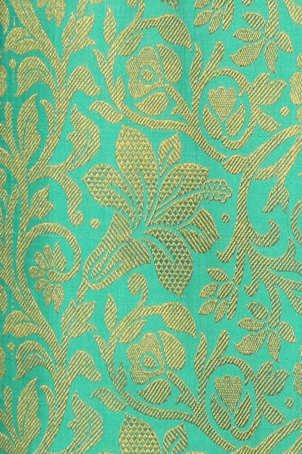 Collection of Kanchipattu Brocade Sea Green Saree in a gallery layout