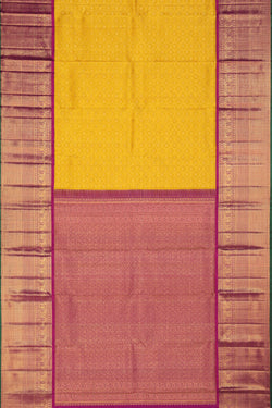 Image of Kanchipattu Brocade Yellow Saree