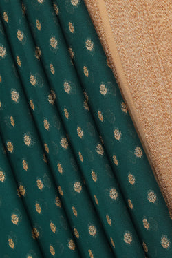 Collection of Banarasi-Chiffon Teal-Green Saree in a gallery layout