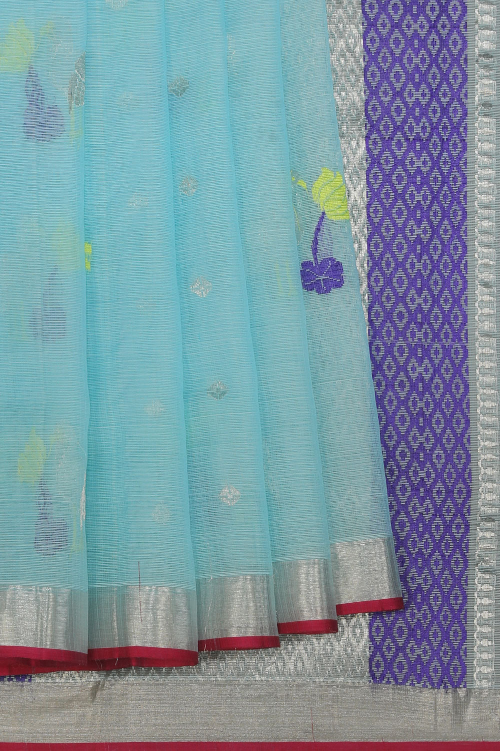 Collection of Very Pretty Sea Blue Saree in a gallery layout