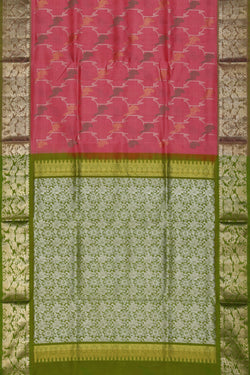 Collection of Venkatagiri-Silk Pink Saree in a gallery layout