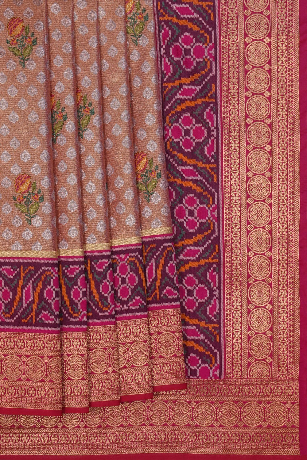 Image of Banarasi Tissue Silk Gold Saree