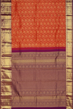 Image of Kanchipattu Brocade Fuchsia-Pink Saree