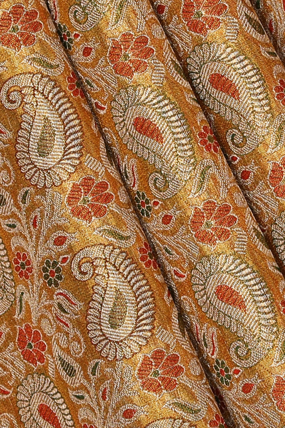 Collection of Kanchipattu Gold Saree in a gallery layout