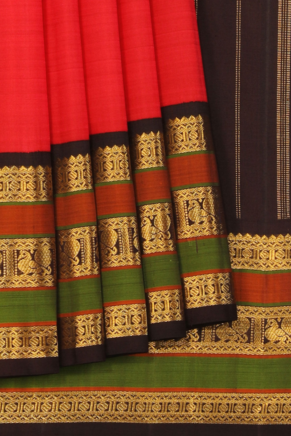 Collection of Arani-Silk Red Saree in a gallery layout