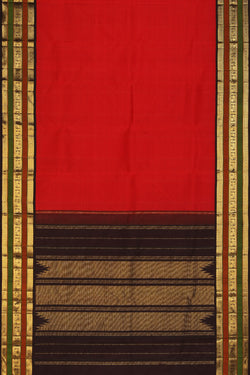 Collection of Arani-Silk Red Saree in a gallery layout