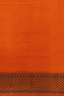 Collection of Arani-Silk Orange Saree in a gallery layout