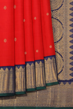 Collection of Arani Silk Red Saree in a gallery layout