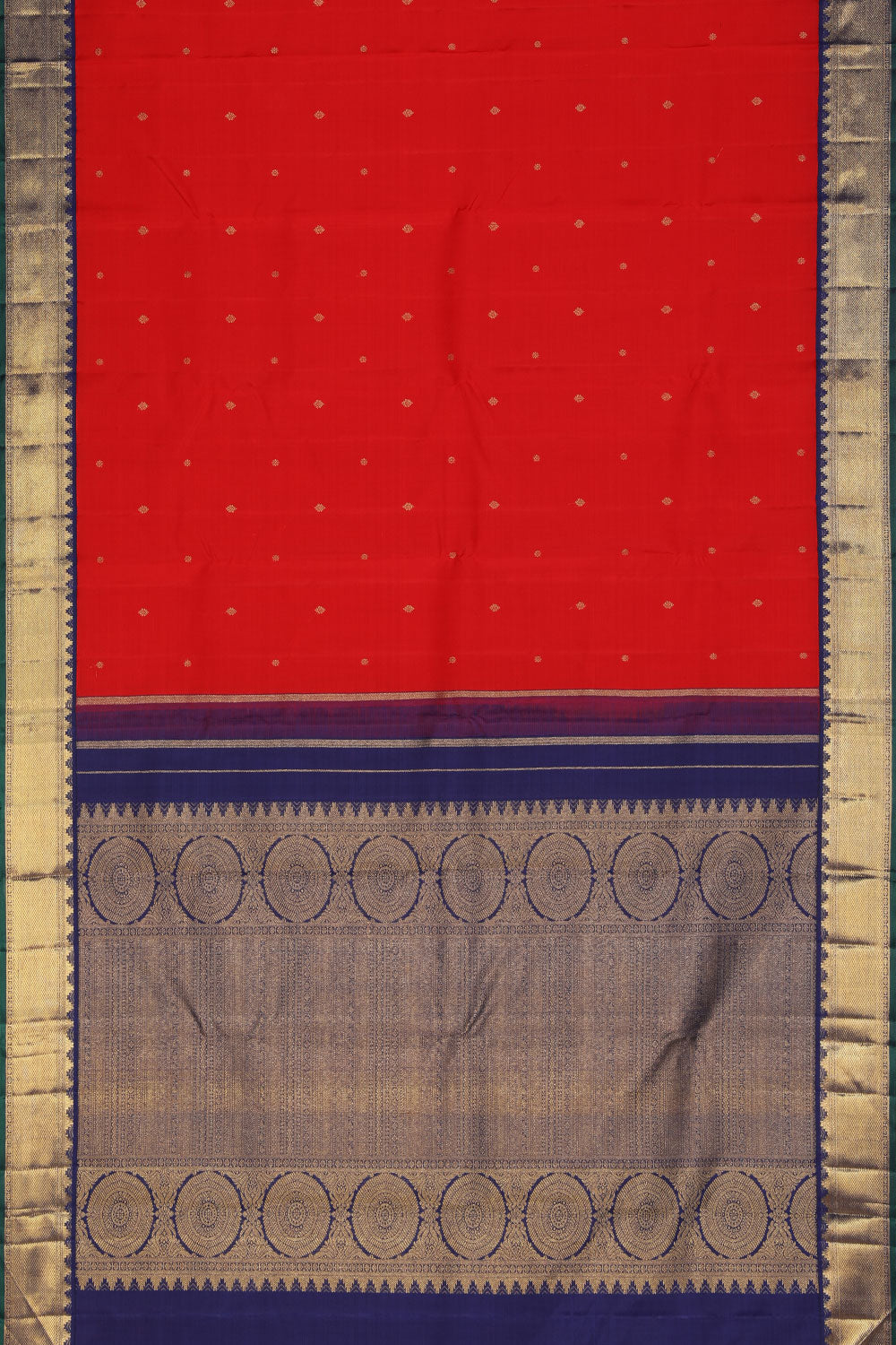 Collection of Arani Silk Red Saree in a gallery layout