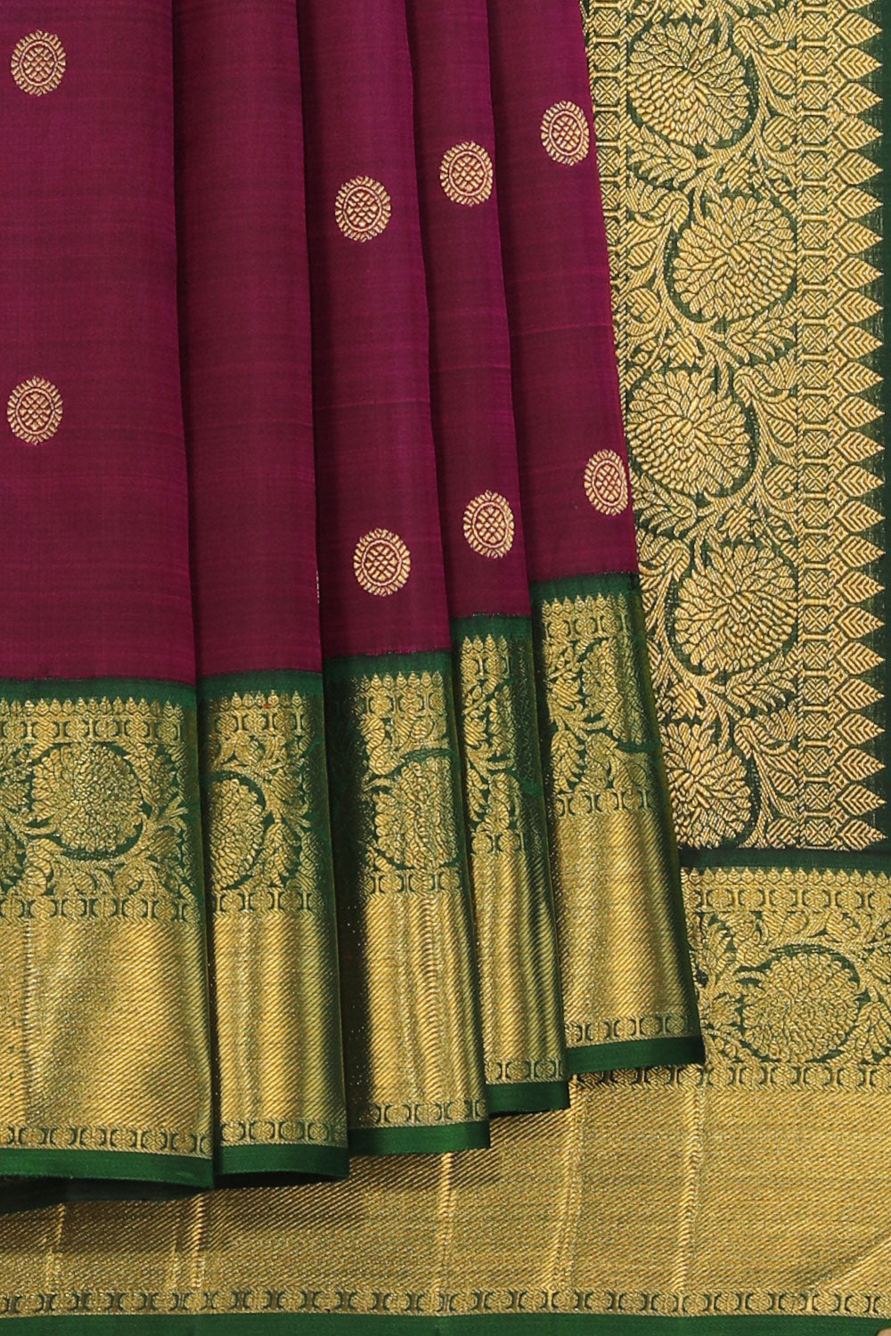 Collection of Arani Silk Violet Saree in a gallery layout