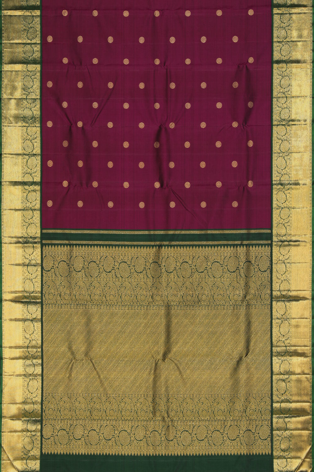 Collection of Arani Silk Violet Saree in a gallery layout