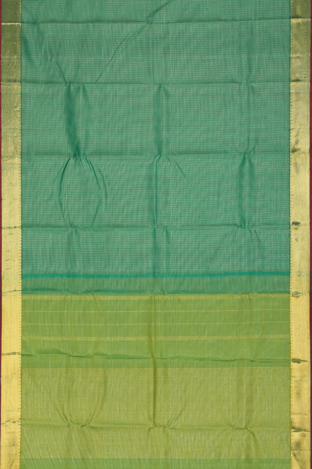 Collection of Arani-Silk Sea-Green Saree in a gallery layout