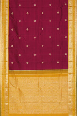 Collection of Arani-Silk Violet Saree in a gallery layout