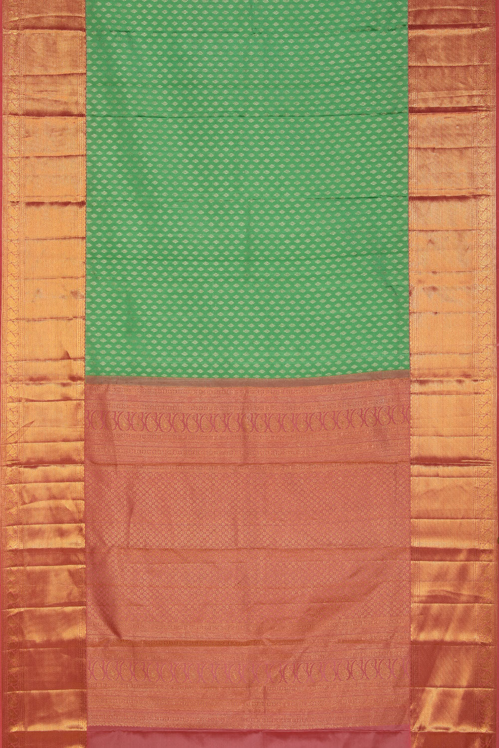 Kanchipattu Brocade Green Saree