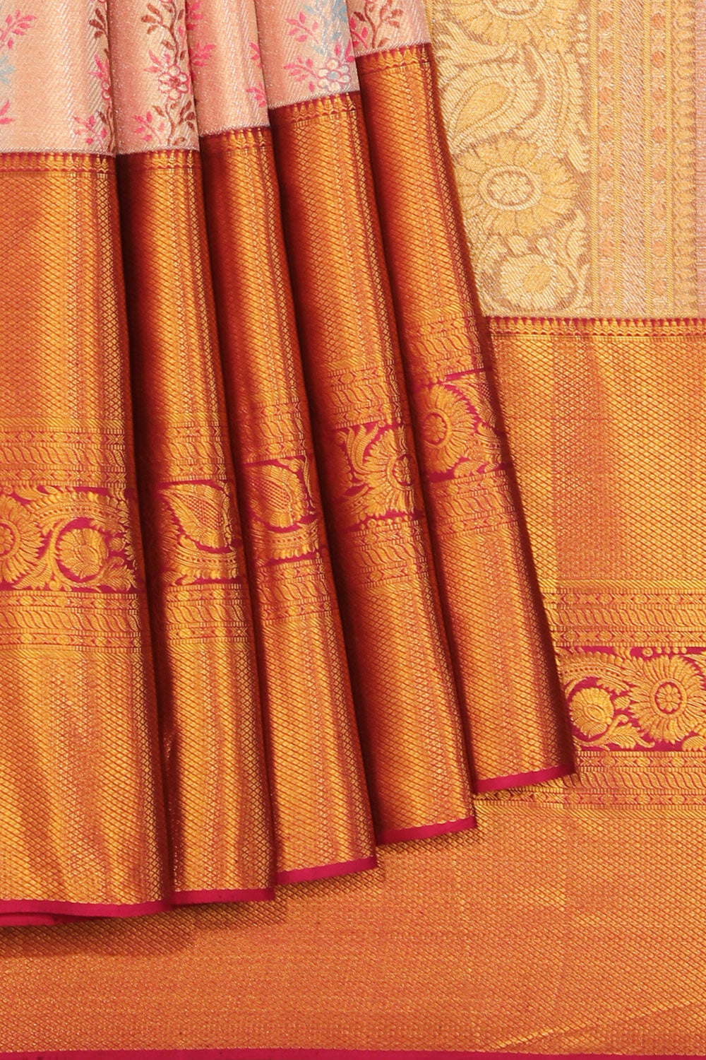 Kanchipattu Tissue Brocade Purple Saree