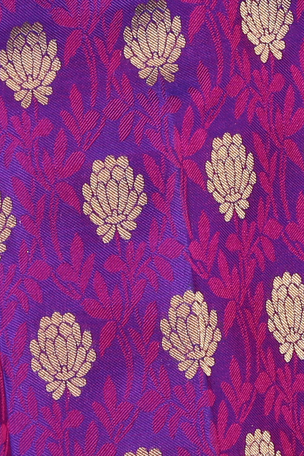 Image of Gorgeous Silk Violet Saree