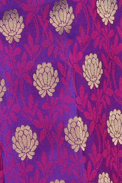 Collection of Gorgeous Silk Violet Saree in a gallery layout