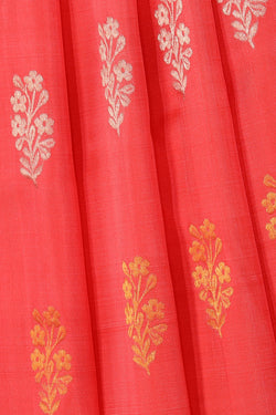 Image of Venkatagiri Silk Fuchsia-Pink Saree