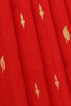 Image of Venkatagiri Silk Red Saree