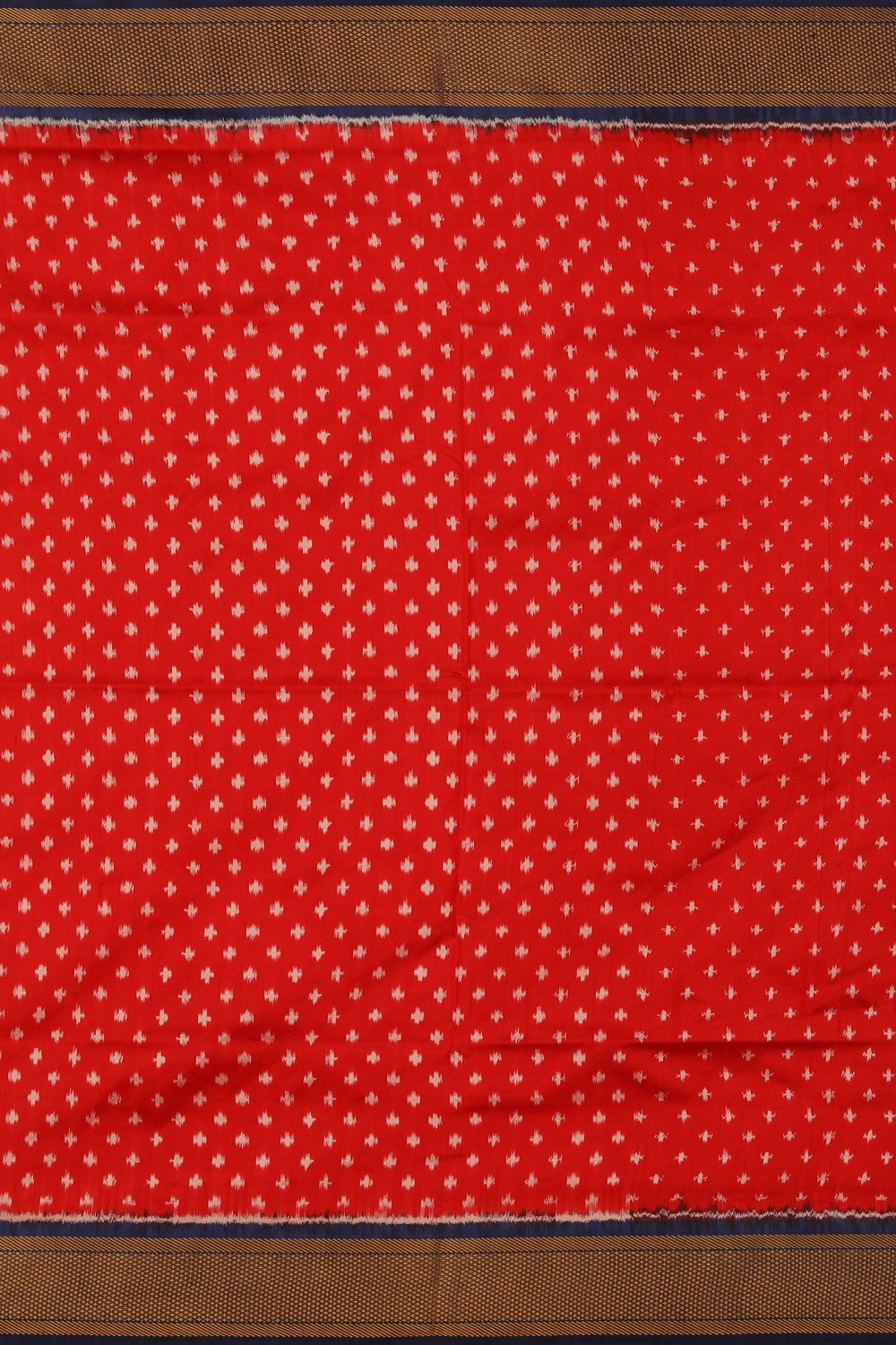 Image of Pochampally Ikat Silk Sky Blue Saree