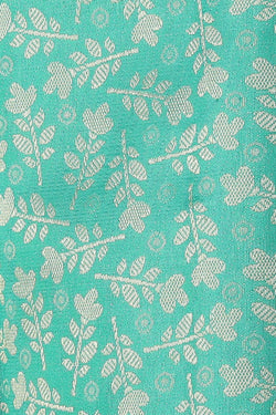 Image of Kanchipattu Brocade Sea Green Saree