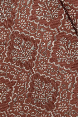 Collection of Kanchipattu Brocade Brown Saree in a gallery layout