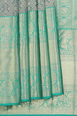 Collection of Kanchipattu Brocade Purple Saree in a gallery layout