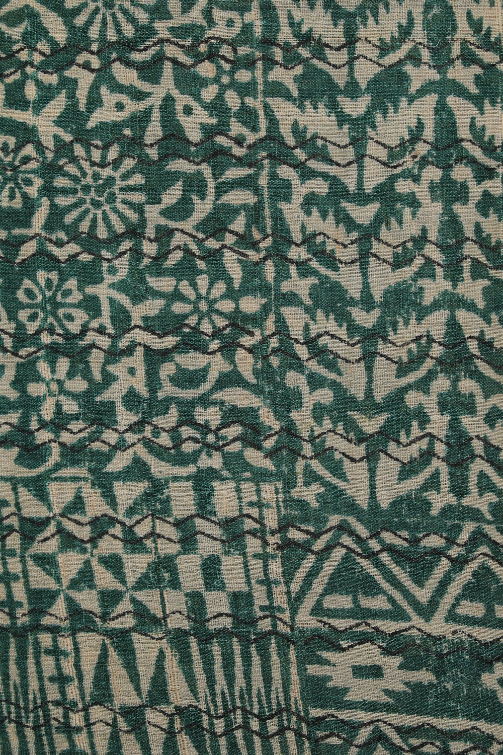 Collection of Tussar-Silk Printed Teal-Green Saree in a gallery layout