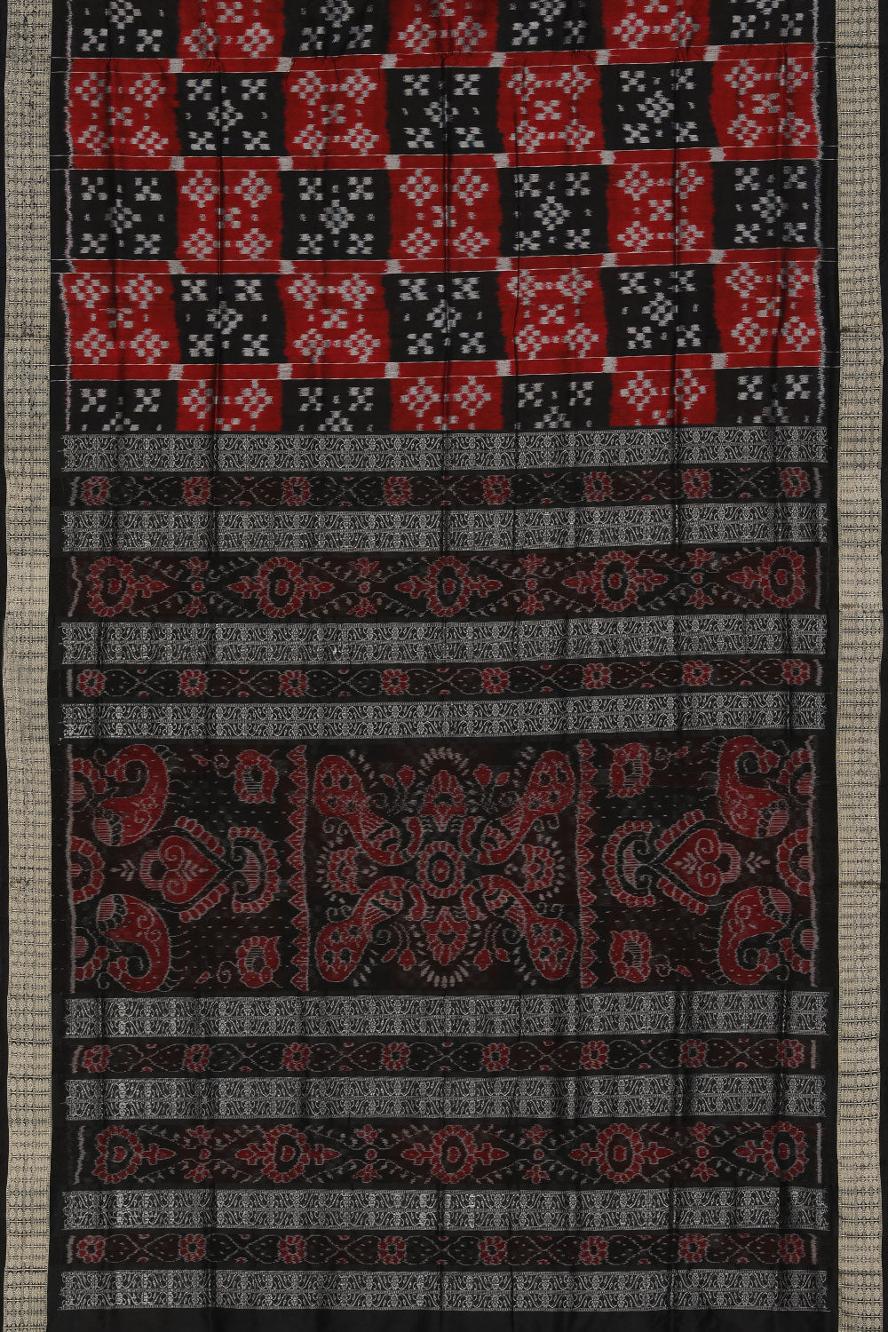 Image of Sambalpuri Silk Maroon Saree