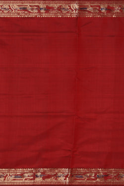 Collection of Baluchari Silk Maroon Saree in a gallery layout