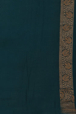 Image of Banarasi Georgette Teal Green Saree