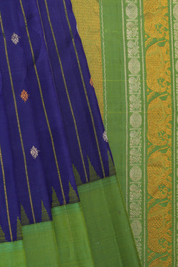 Image of Gadwal Silk Purple Saree