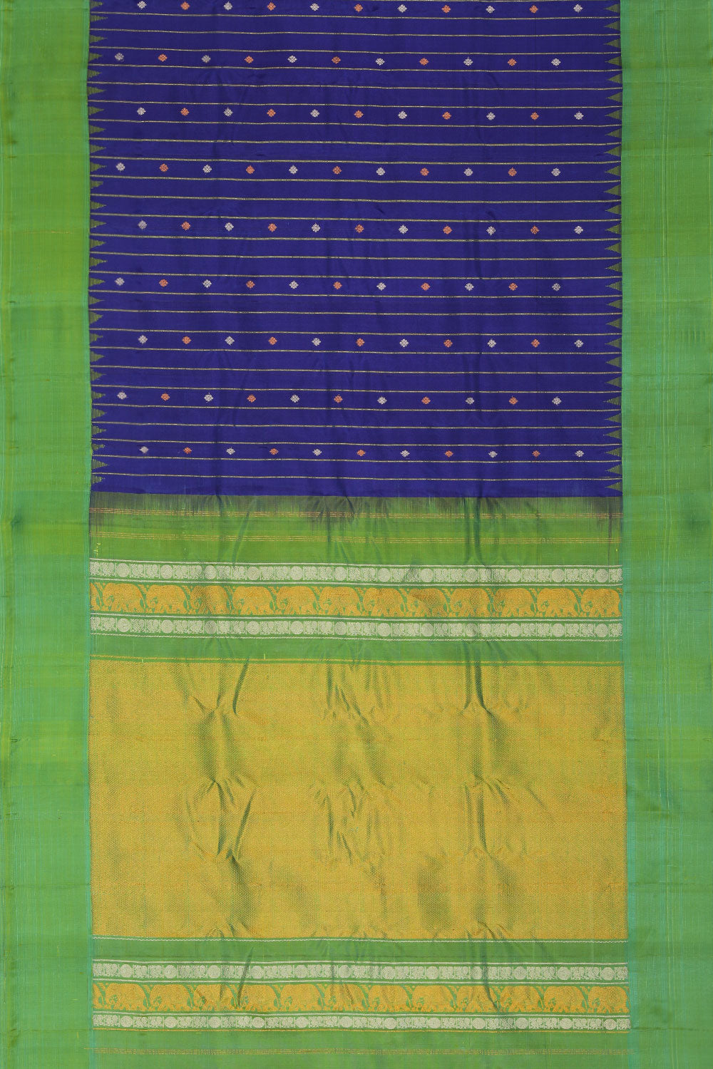 Image of Gadwal Silk Purple Saree