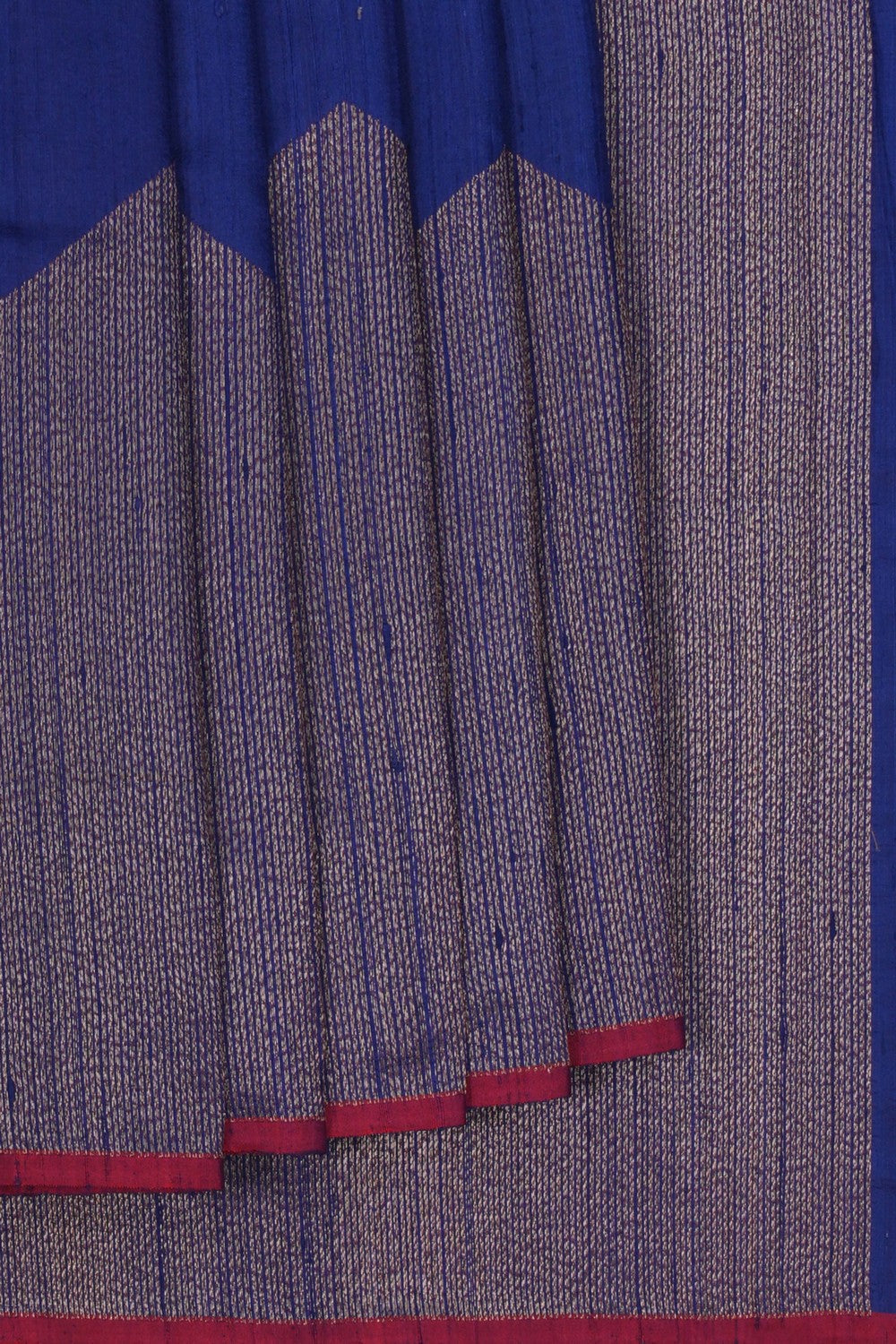 Image of Banarasi Dupion Silk Indigo Blue Saree