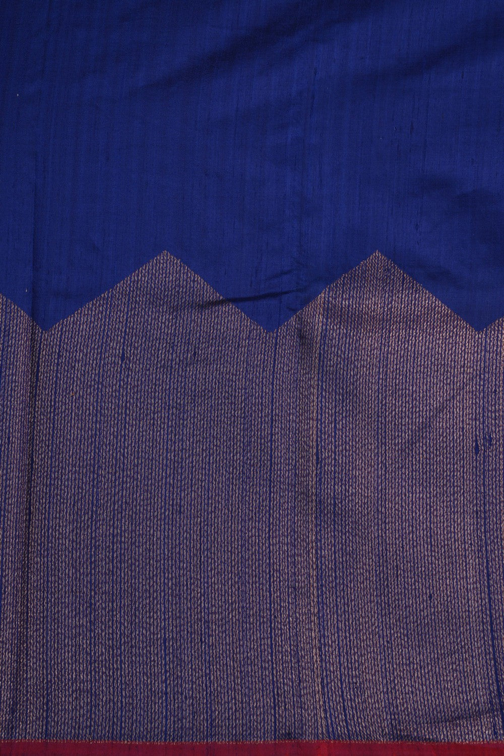 Image of Banarasi Dupion Silk Indigo Blue Saree