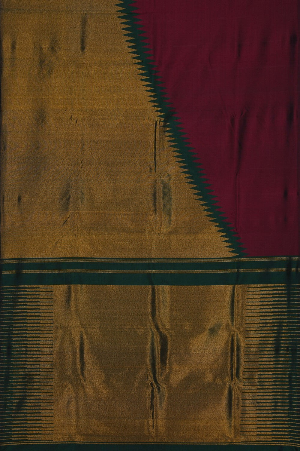 Image of Arani Silk Maroon Saree