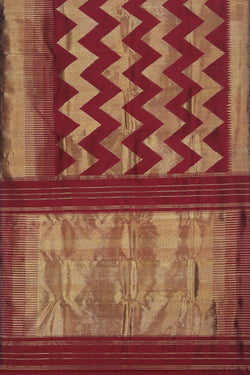 Collection of Arani Silk Maroon Saree in a gallery layout