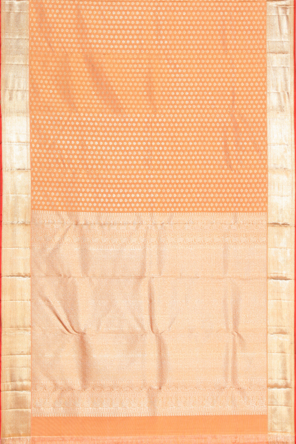 Kanjivaram Silk Peach Saree