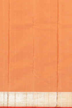 Image of Kanjivaram Silk Peach Saree