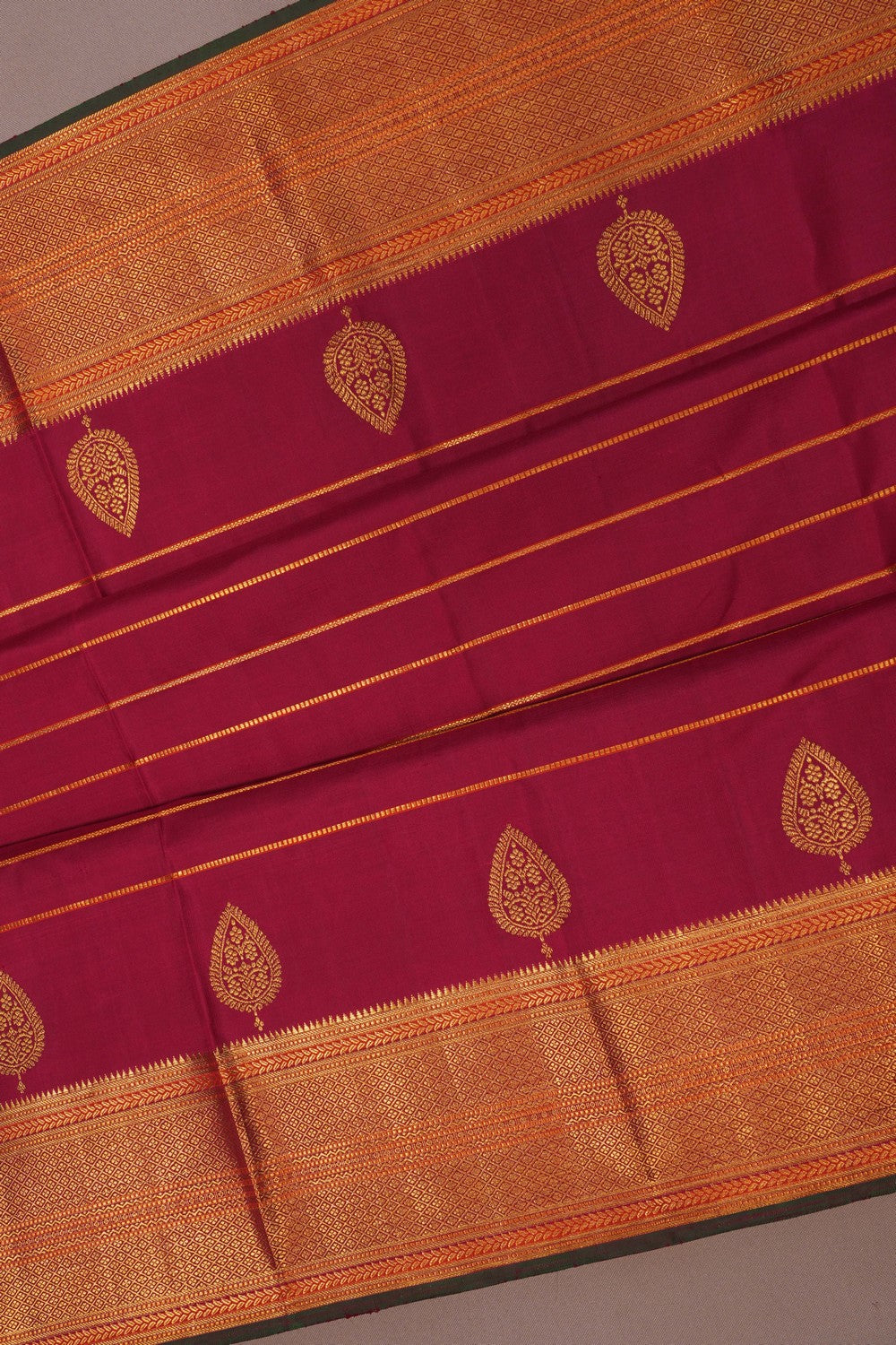 Image of Arani Silk Red Saree