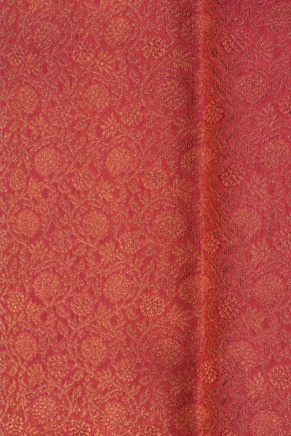 Image of Kanchipuram Brocade Pink Saree