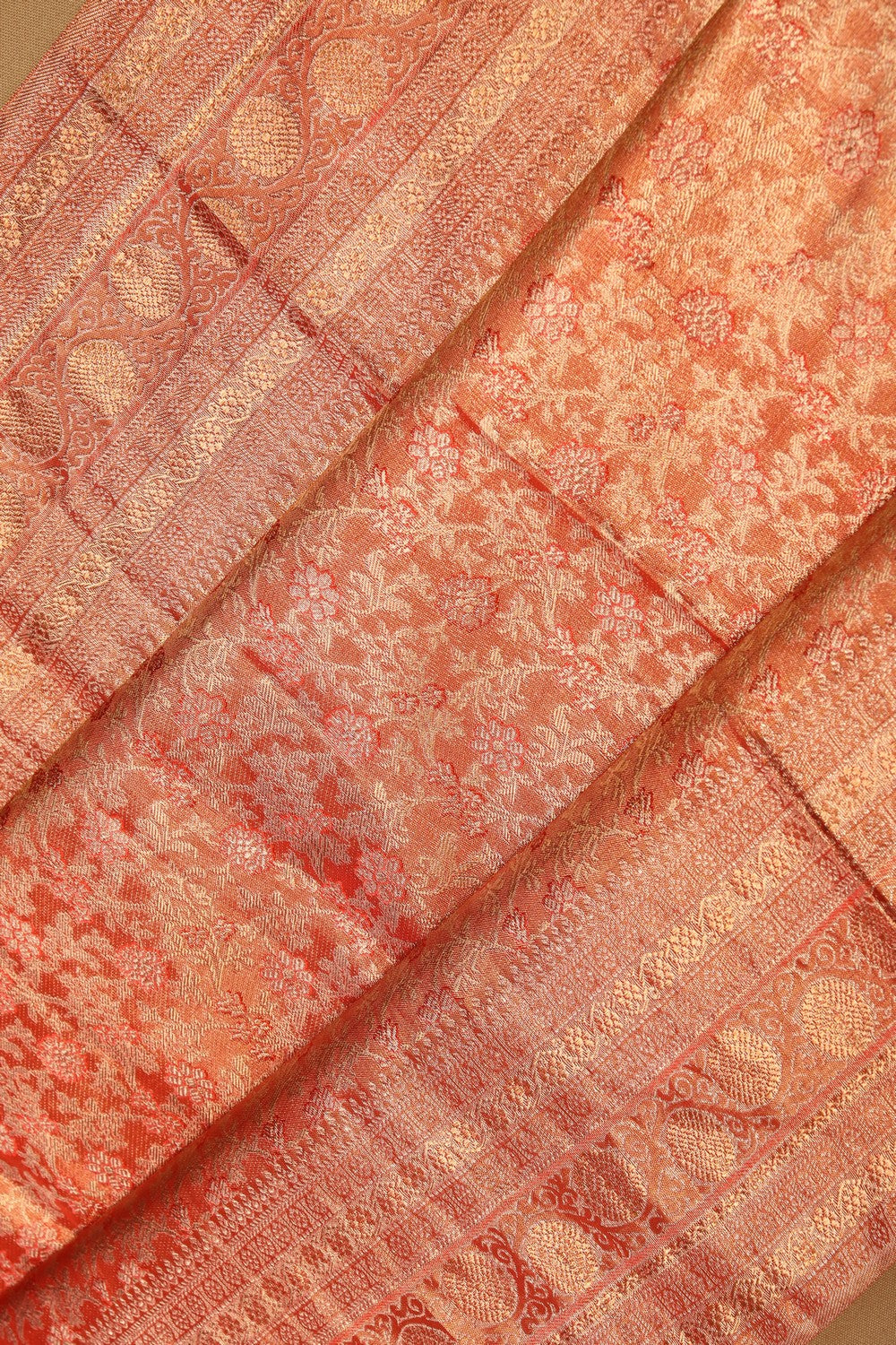 Image of Kanchipuram Tissue Brocade Saree